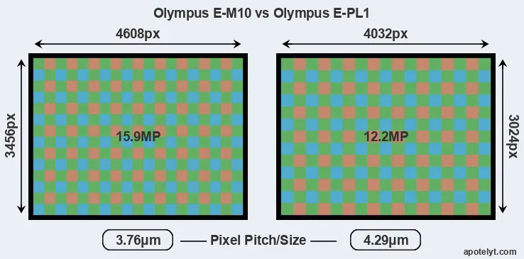 E-M10 versus E-PL1 MP