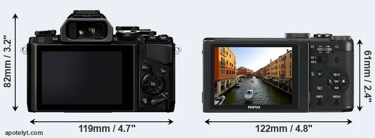 Comparison E-M10 or MX-1 rear