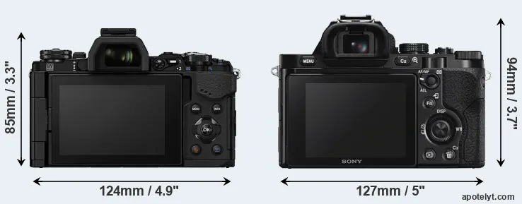Comparison E-M5 II or A7S rear