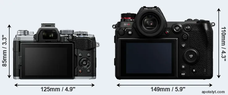 Comparison E-M5 III or S1R rear