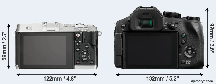 Comparison E-P5 or FZ330 rear