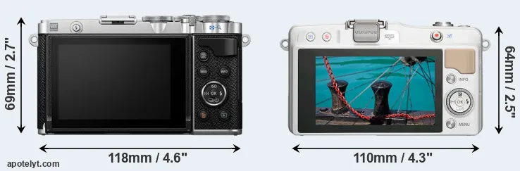 Comparison E-P7 or E-PM2 rear