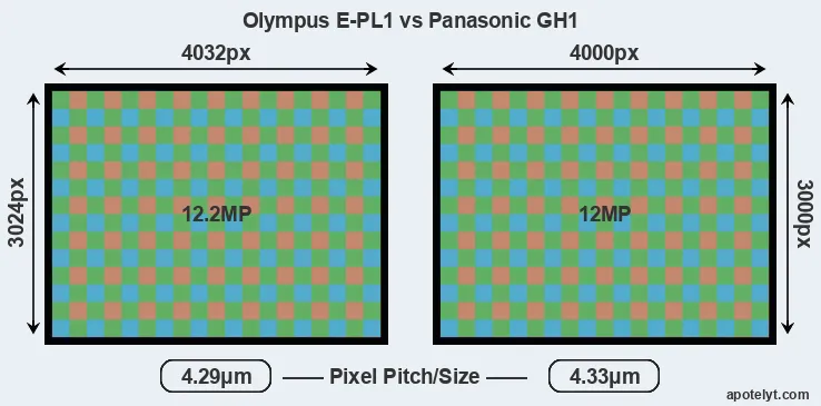 E-PL1 versus GH1 MP