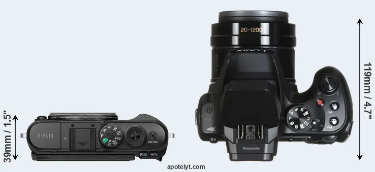 Compare E-PL10 versus FZ80 top