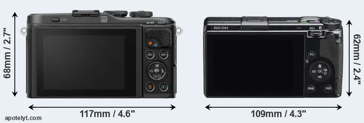 Comparison E-PL10 or GR IIIx rear