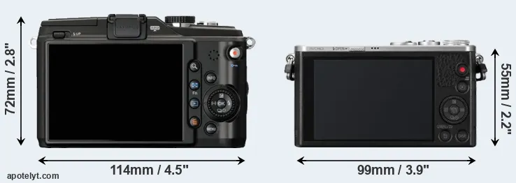 Comparison E-PL2 or GM1 rear