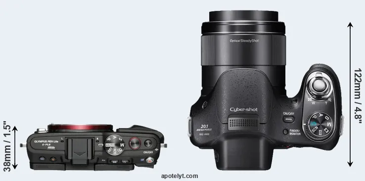 Compare E-PL6 versus H400 top