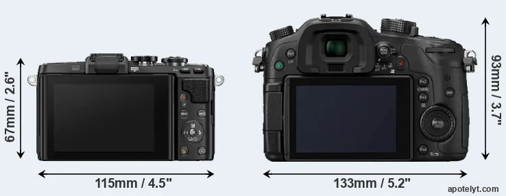 Comparison E-PL7 or GH4 rear