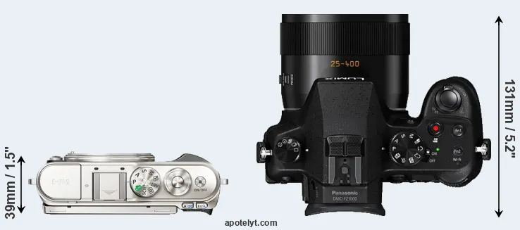Compare E-PL9 versus FZ1000 top