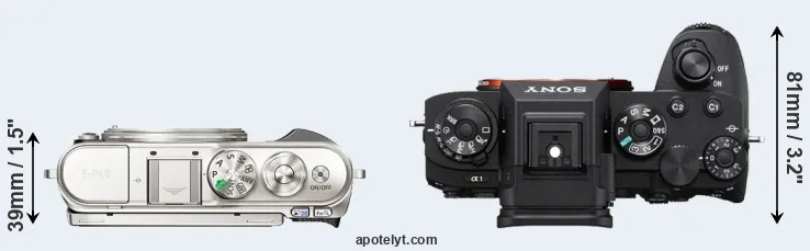 Compare E-PL9 versus A1 top