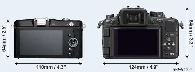 Comparison E-PM1 or G1 rear