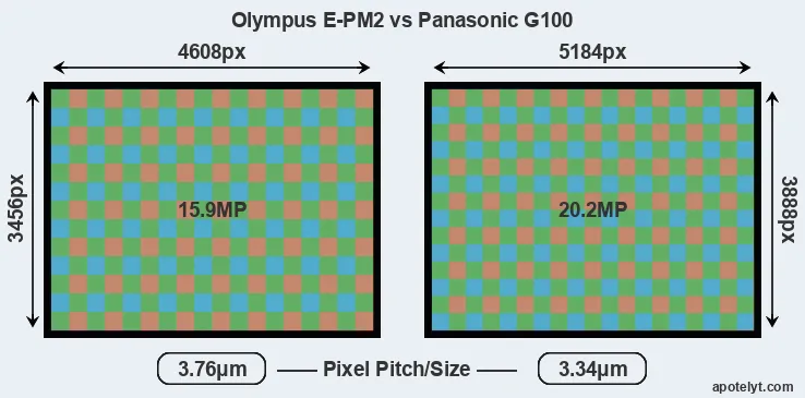 E-PM2 versus G100 MP