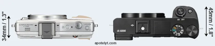 Compare E-PM2 versus A6000 top