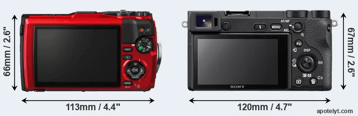 Comparison TG-5 or A6500 rear