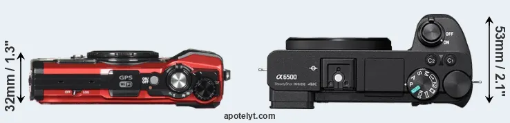 Compare TG-5 versus A6500 top