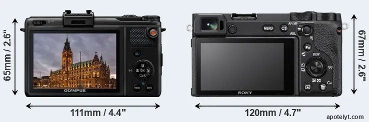 Comparison XZ-1 or A6600 rear