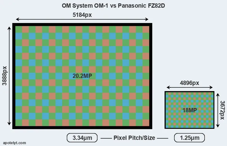 OM-1 versus FZ82D MP