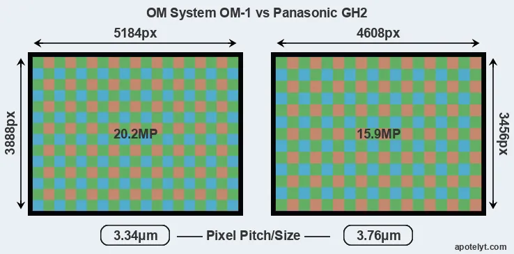 OM-1 versus GH2 MP