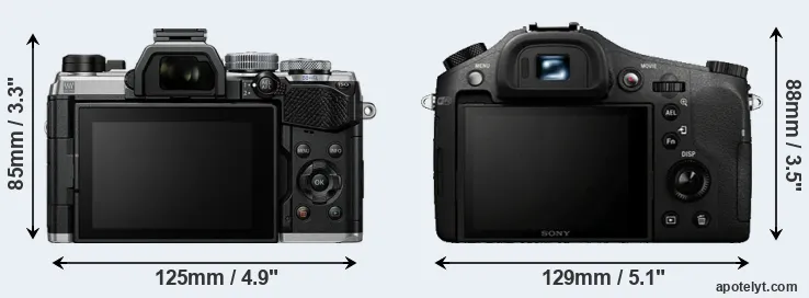 Comparison OM-5 or RX10 rear