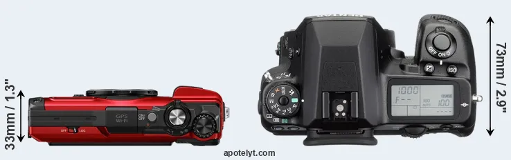 Compare TG-7 versus K-5 II top