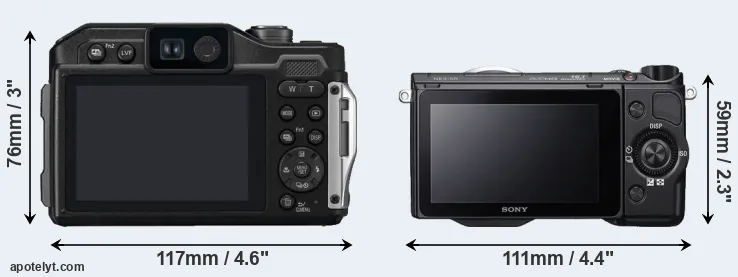 Comparison FT7 or NEX-5R rear
