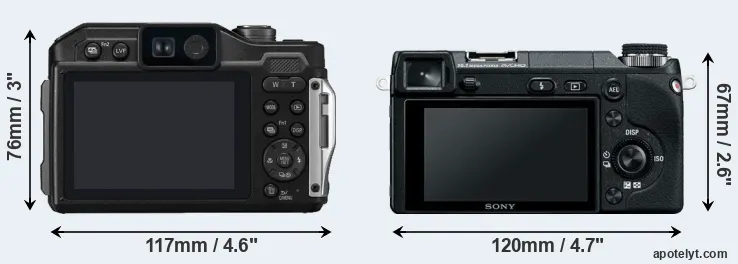Comparison FT7 or NEX-6 rear