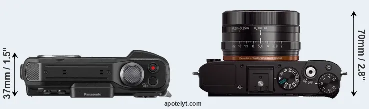 Compare FT7 versus RX1 top