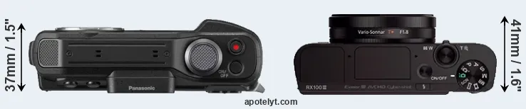 Compare FT7 versus RX100 III top