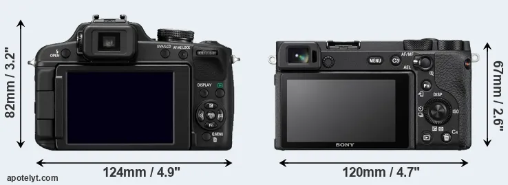 Comparison FZ100 or A6600 rear