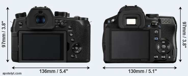 Comparison FZ1000 II or K-30 rear