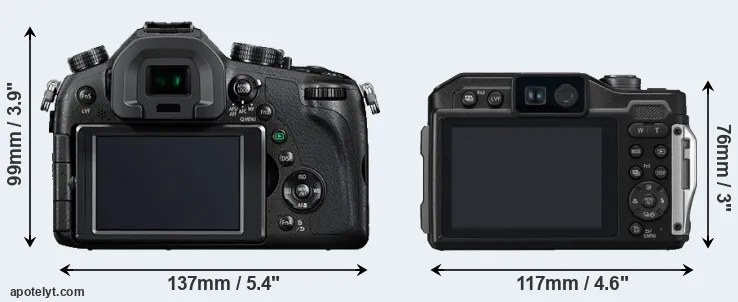 Comparison FZ1000 or TS7 rear