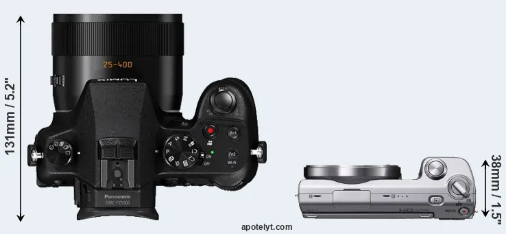 Compare FZ1000 versus NEX-5 top