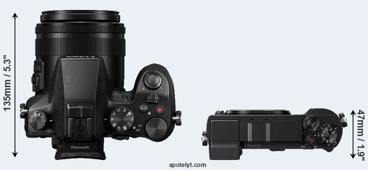 Compare FZ2000 versus GX9 top