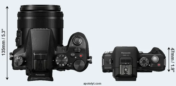 Compare FZ2500 versus G3 top
