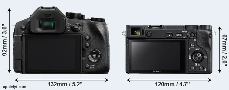 Comparison FZ330 or A6300 rear