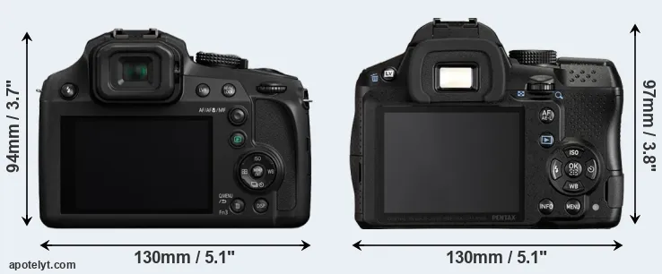Comparison FZ82 or K-30 rear