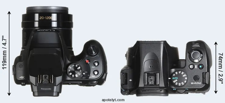 Compare FZ82 versus K-70 top