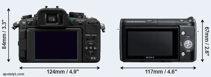 Comparison G2 or NEX-F3 rear