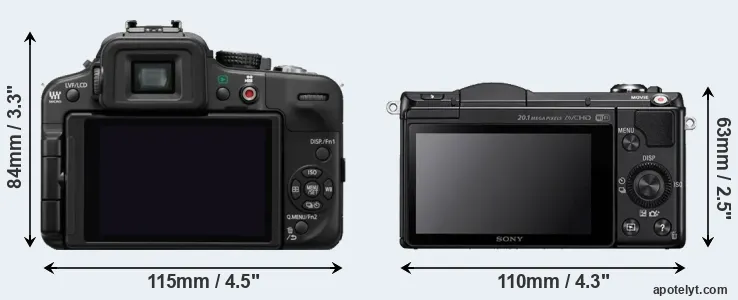 Comparison G3 or A5000 rear