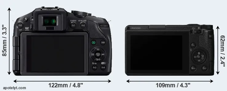 Comparison G6 or GR III rear