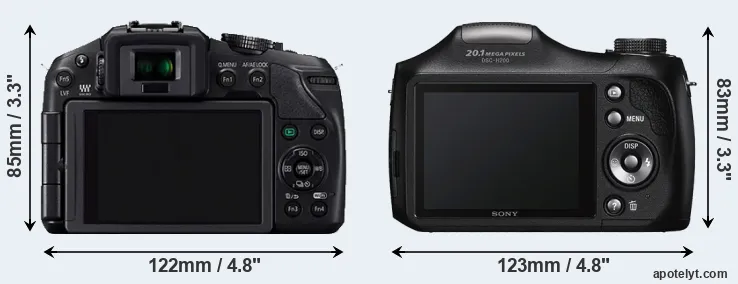 Comparison G6 or H200 rear