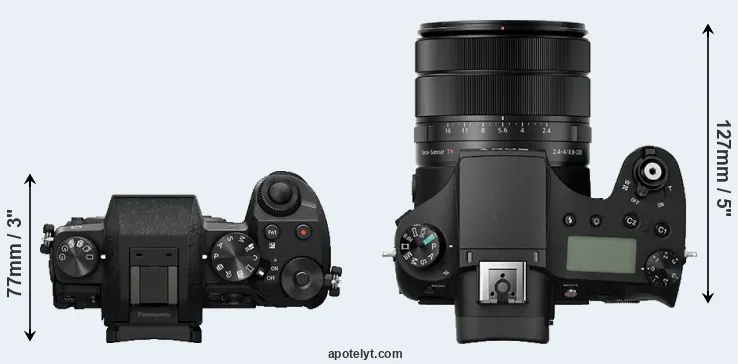 Compare G7 versus RX10 III top