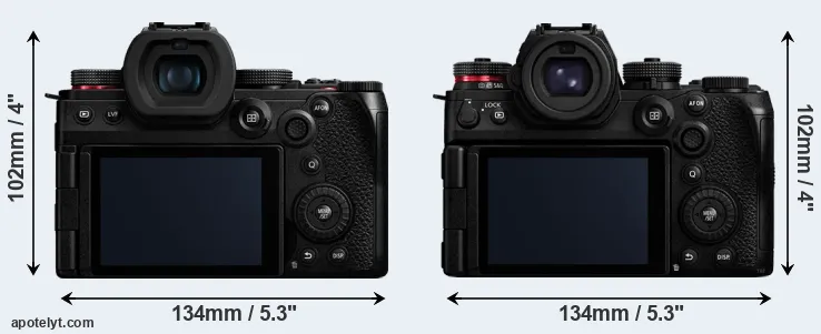 Comparison G9 II or S1 II rear