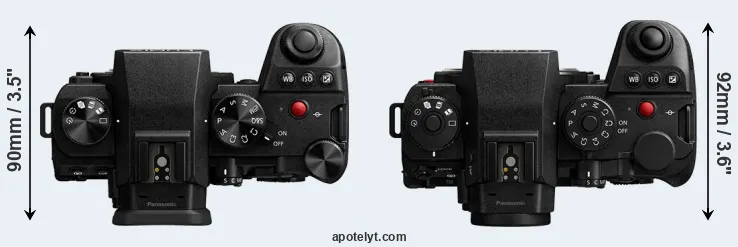 Compare G9 II versus S1 II top