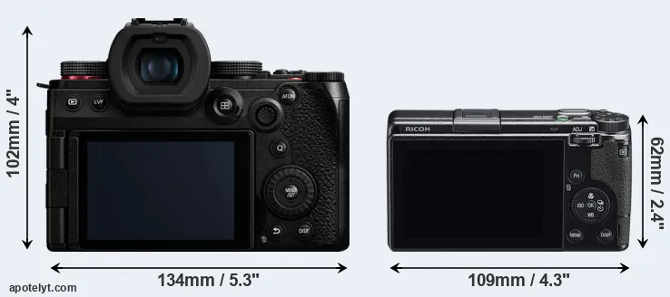 Comparison G9 II or GR IIIx rear