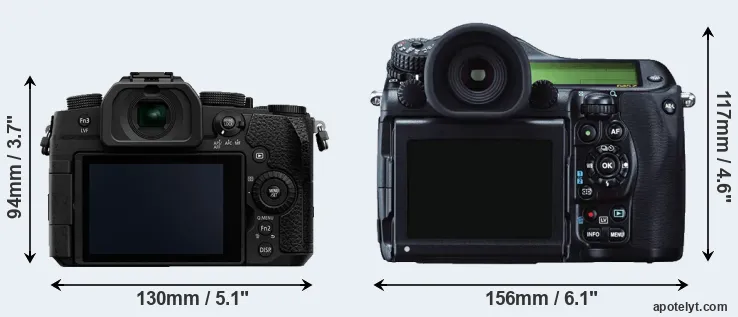 Comparison G90 or 645Z rear