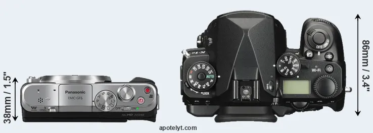 Compare GF6 versus K-1 II top