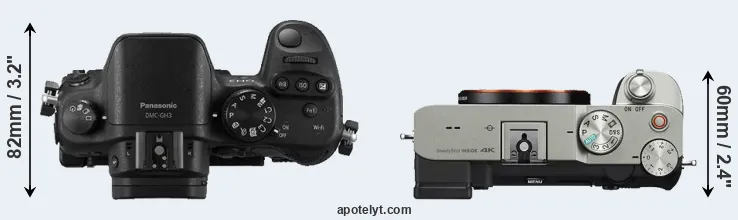 Compare GH3 versus A7C top