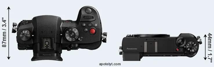 Compare GH5 II versus GX80 top