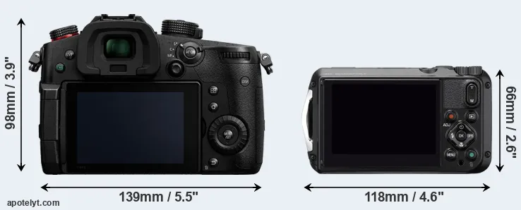Comparison GH5 II or WG-6 rear